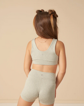 Load image into Gallery viewer, Heathered Seafoam Longline Sports Bra
