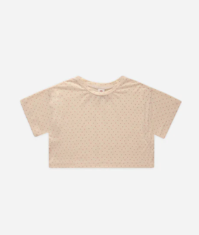 Polka Dot Tech Crop Tee