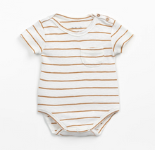 Load image into Gallery viewer, Camel Stripe Pocket Onesie
