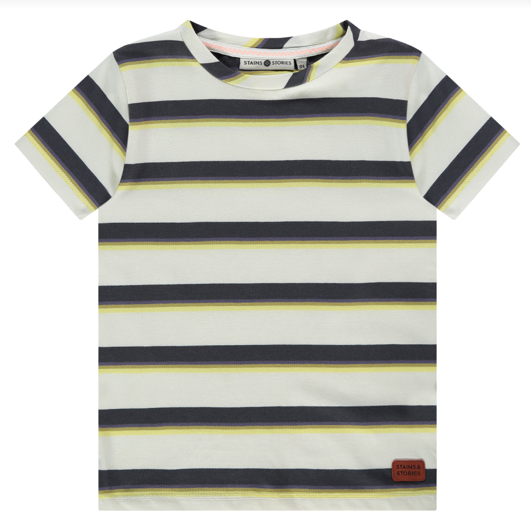 Charcoal Stripes Tee
