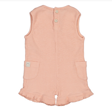 Load image into Gallery viewer, Pink Frill Ribbed Romper
