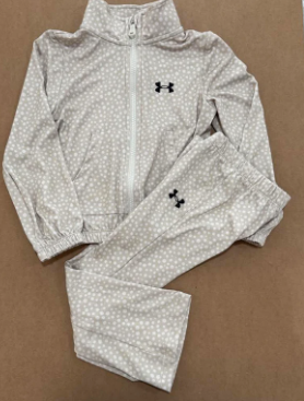 Girl's UA Rival Full Zip Set In Stone