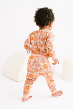 Load image into Gallery viewer, Pretty In Pink Pumpkins PJ Set
