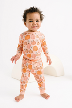 Load image into Gallery viewer, Pretty In Pink Pumpkins PJ Set
