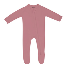 Load image into Gallery viewer, Dusty Rose 2-Way Zippered Footie
