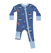 Load image into Gallery viewer, Hockey 2-Way Zipper Romper
