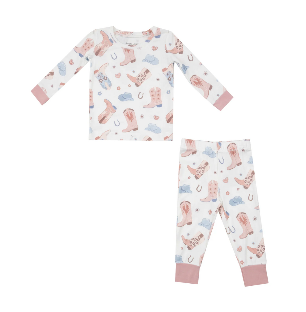 Pink Cowboy Boots PJ Set
