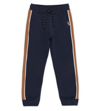 Load image into Gallery viewer, Navy Camel Stripe Joggers
