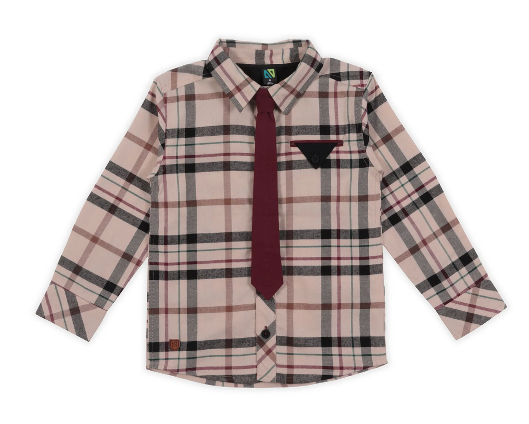 Holiday Plaid Button Up