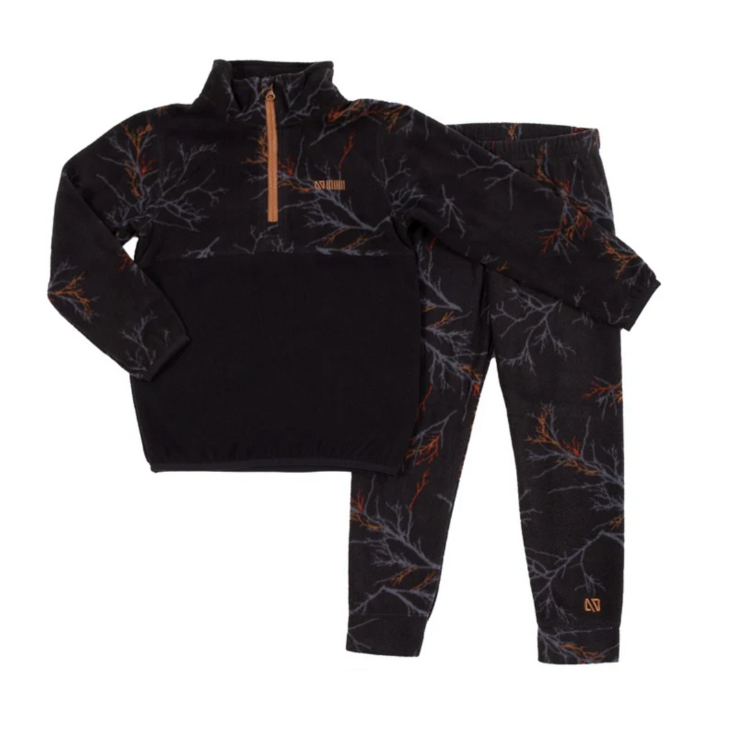 Hunting Branches Fleece 3/4 Zip Pullover & Pant Set