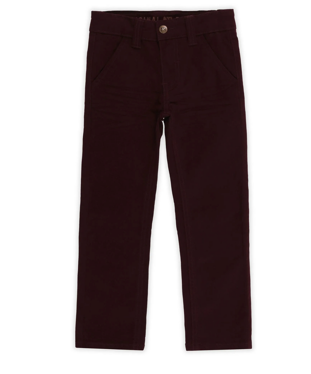 Black Denim Straight Leg Pant