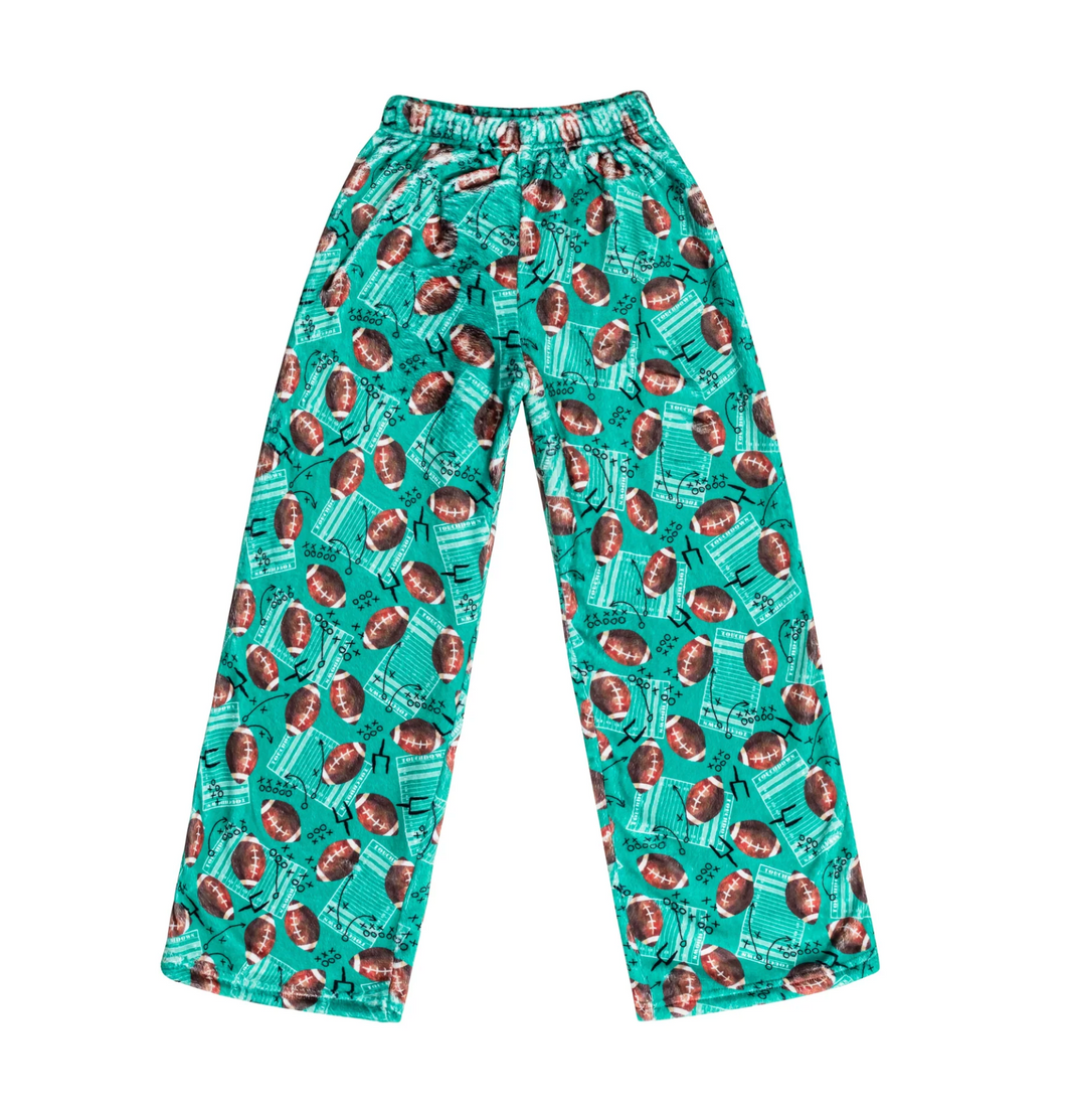 Football Green Plush Pants