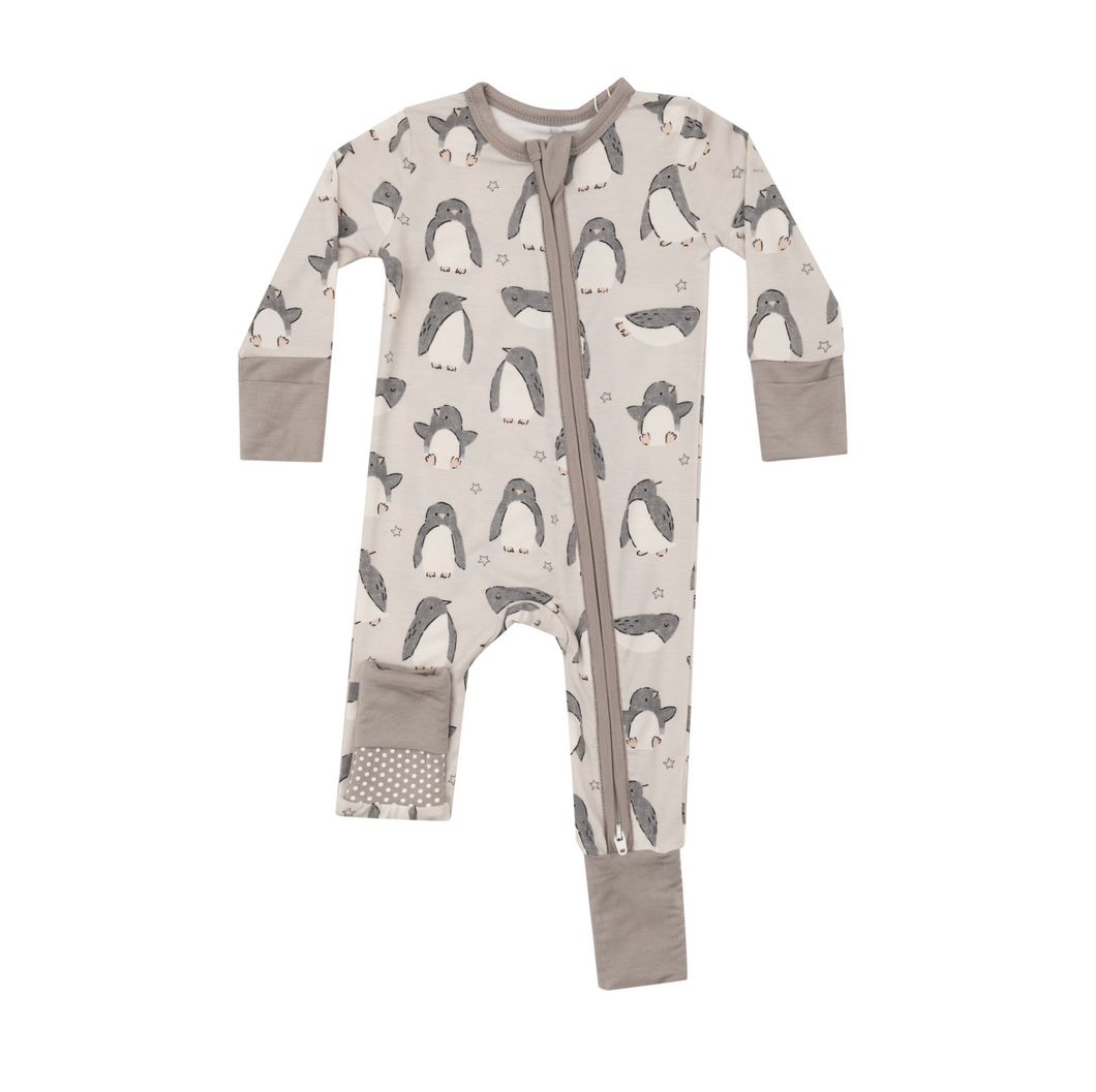 Penguin Pals 2-Way Zipper Romper