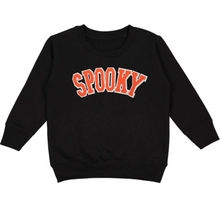 Load image into Gallery viewer, Black SPOOKY Patch Sweatshirt
