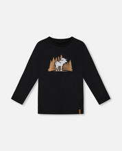 Load image into Gallery viewer, Forest Moose Long Sleeve Top
