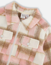 Load image into Gallery viewer, Pink/Brown Plaid Shacket
