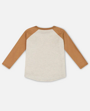 Load image into Gallery viewer, Oatmeal Bear Raglan Top
