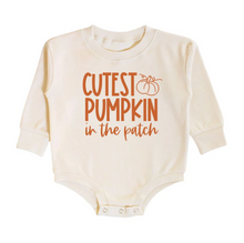 Load image into Gallery viewer, Cutest Pumpkin Bubble Romper
