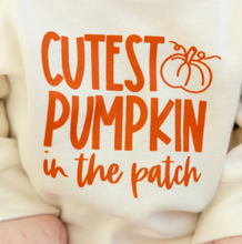 Load image into Gallery viewer, Cutest Pumpkin Bubble Romper
