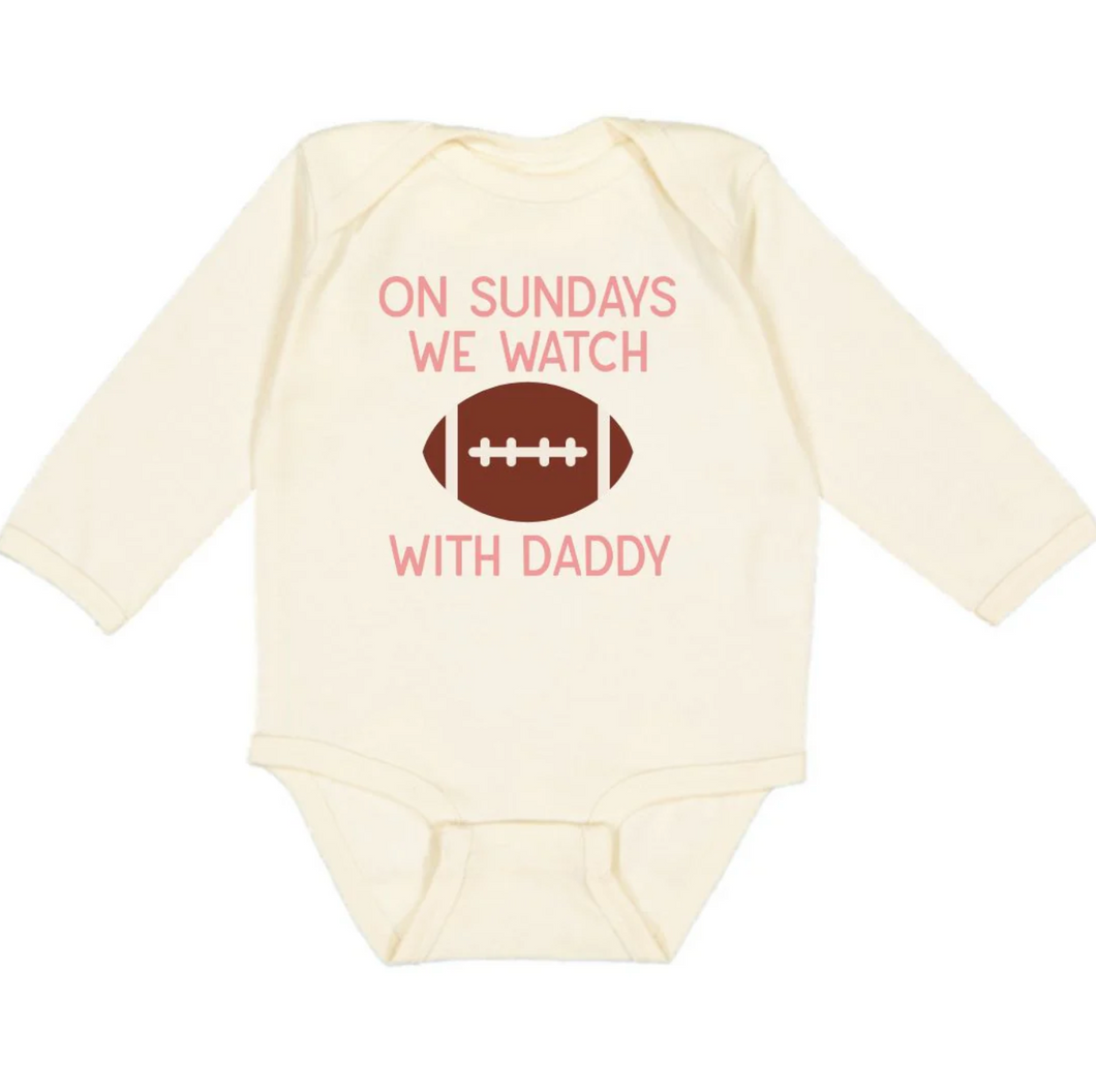 On Sundays We Watch Football With Daddy Onesie