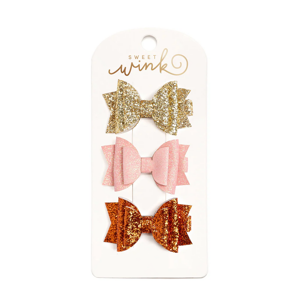 Golden Blush Clip 3pk