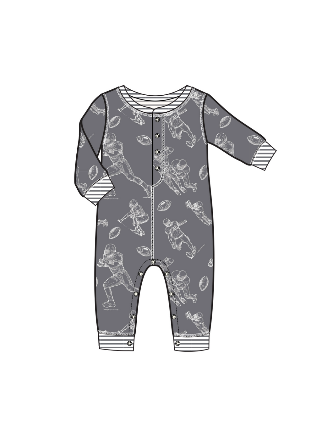 Game Day PJ Romper