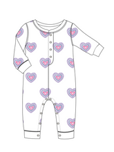 Load image into Gallery viewer, Peace &amp; Love PJ Romper
