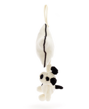 Load image into Gallery viewer, Bashful Black &amp; Cream Puppy Musical Pull
