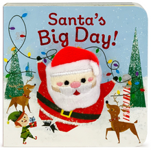 Load image into Gallery viewer, Santa&#39;s Big Day Finger Puppet Book
