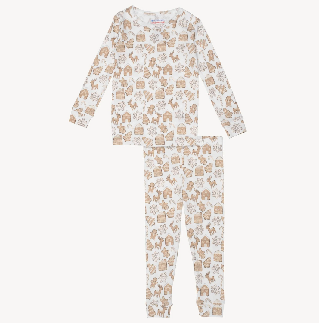 Gingerbread Lane Organic Cotton Magnetic PJ Set