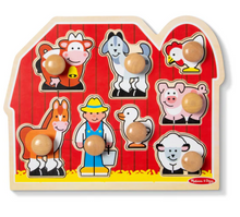 Load image into Gallery viewer, Farm Friends Jumbo Knob Puzzle
