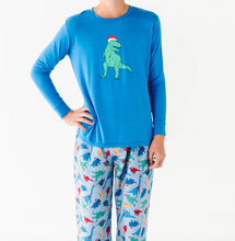 Load image into Gallery viewer, Festive Dinos Pajama Top
