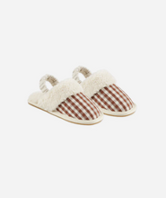 Load image into Gallery viewer, Brick Gingham Slippers
