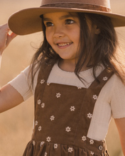 Load image into Gallery viewer, Floral Embroidery Corduroy Dress
