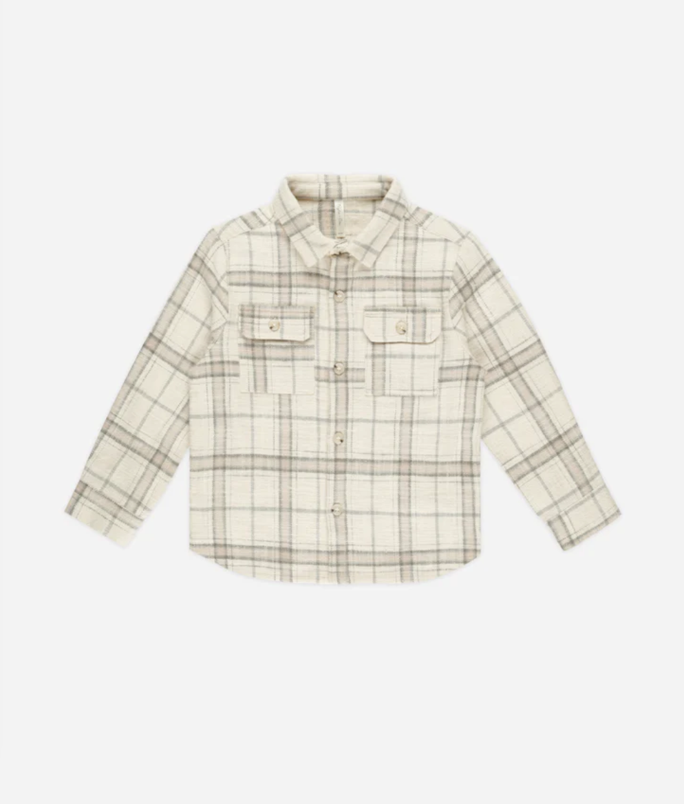 Rustic Plaid Collared Shirt