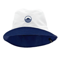 Load image into Gallery viewer, Navy Reversible Bucket Hat
