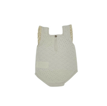 Load image into Gallery viewer, Cream Knit Bubble Romper

