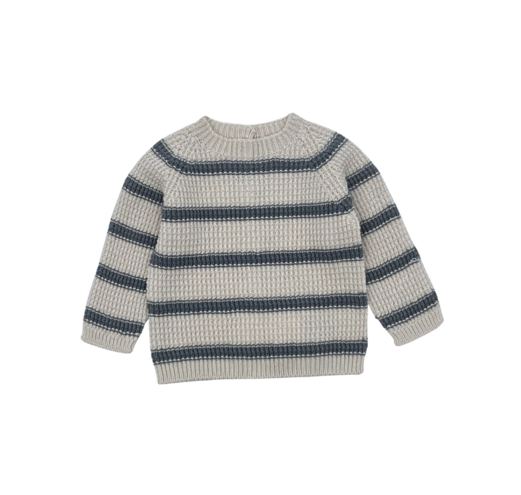 Ocean Stripe Knit Cardigan