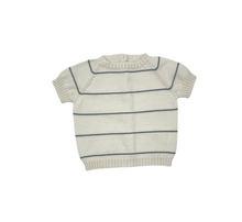 Load image into Gallery viewer, Ocean Stripe Knit Short Sleeve Top
