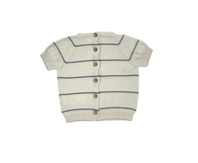 Load image into Gallery viewer, Ocean Stripe Knit Short Sleeve Top
