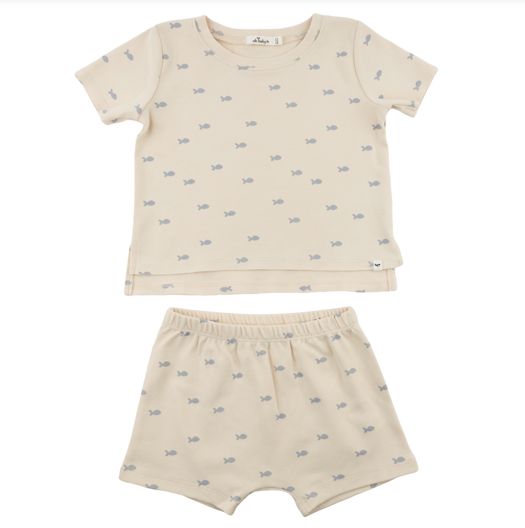 Mini Fish Shortie 2pc Set