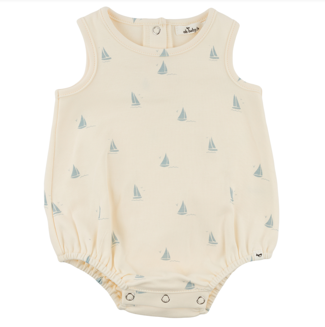 Mini Sailboats Bubble Romper