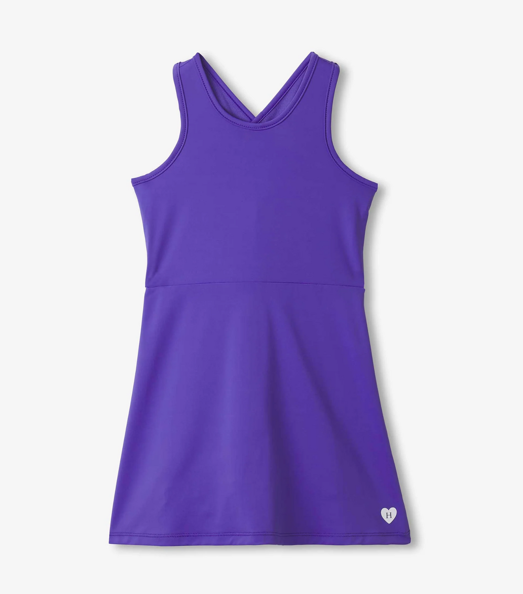 Royal Purple Built-In-Shorts Active Dress