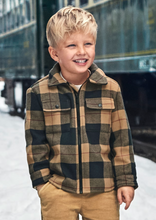 Load image into Gallery viewer, Camel Plaid Overcoat
