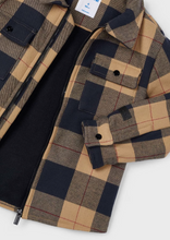 Load image into Gallery viewer, Camel Plaid Overcoat
