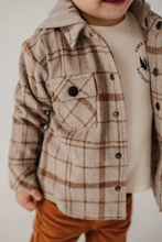 Load image into Gallery viewer, Toffee Plaid Hooded Shacket
