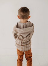 Load image into Gallery viewer, Toffee Plaid Hooded Shacket
