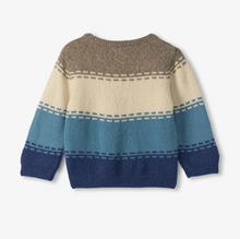 Load image into Gallery viewer, Blue Combo Knit Crewneck
