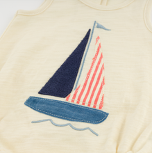 Load image into Gallery viewer, Sailboat Bubble Romper

