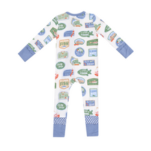 Load image into Gallery viewer, Bait Shop 2-Way Zipper Romper
